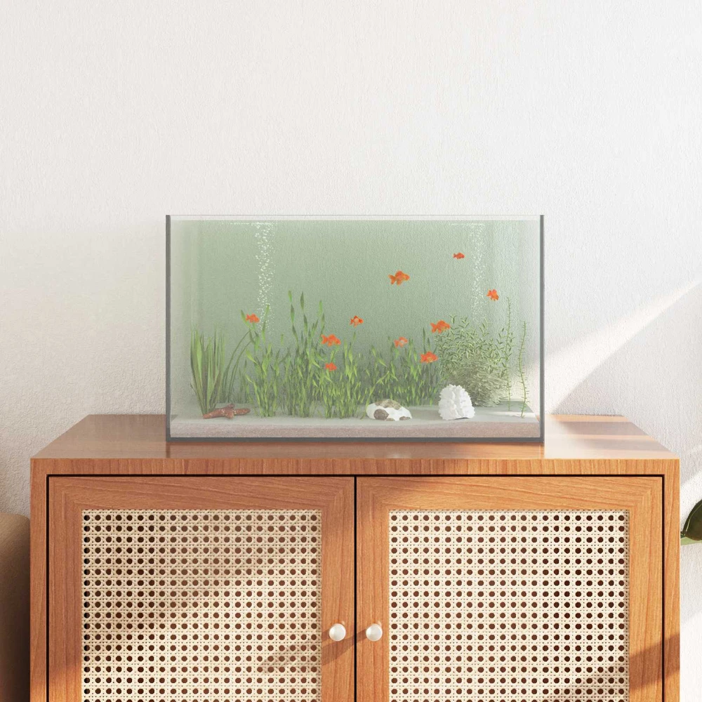 Akvariumas su saugykla Skaidrus 50 x 30 x 30 cm Stiklas