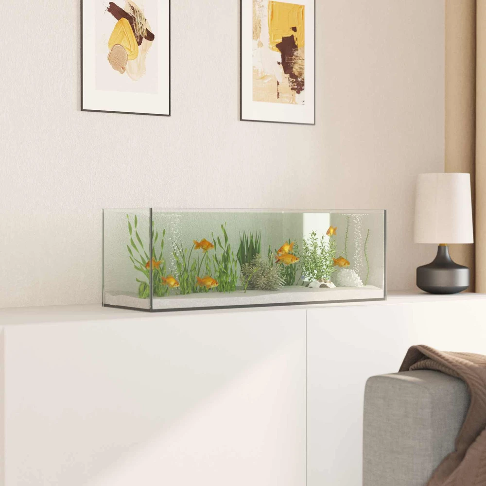 Akvariumas su saugykla Skaidrus 60 x 20 x 20 cm Stiklas