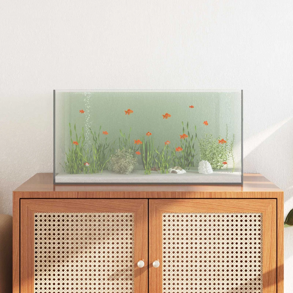 Akvariumas su saugykla Skaidrus 60 x 30 x 30 cm Stiklas