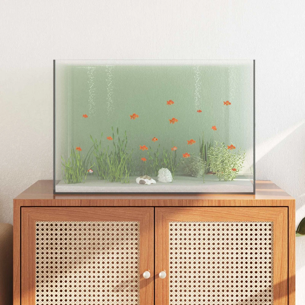 Akvariumas su saugykla Skaidrus 60 x 35 x 40 cm Stiklas