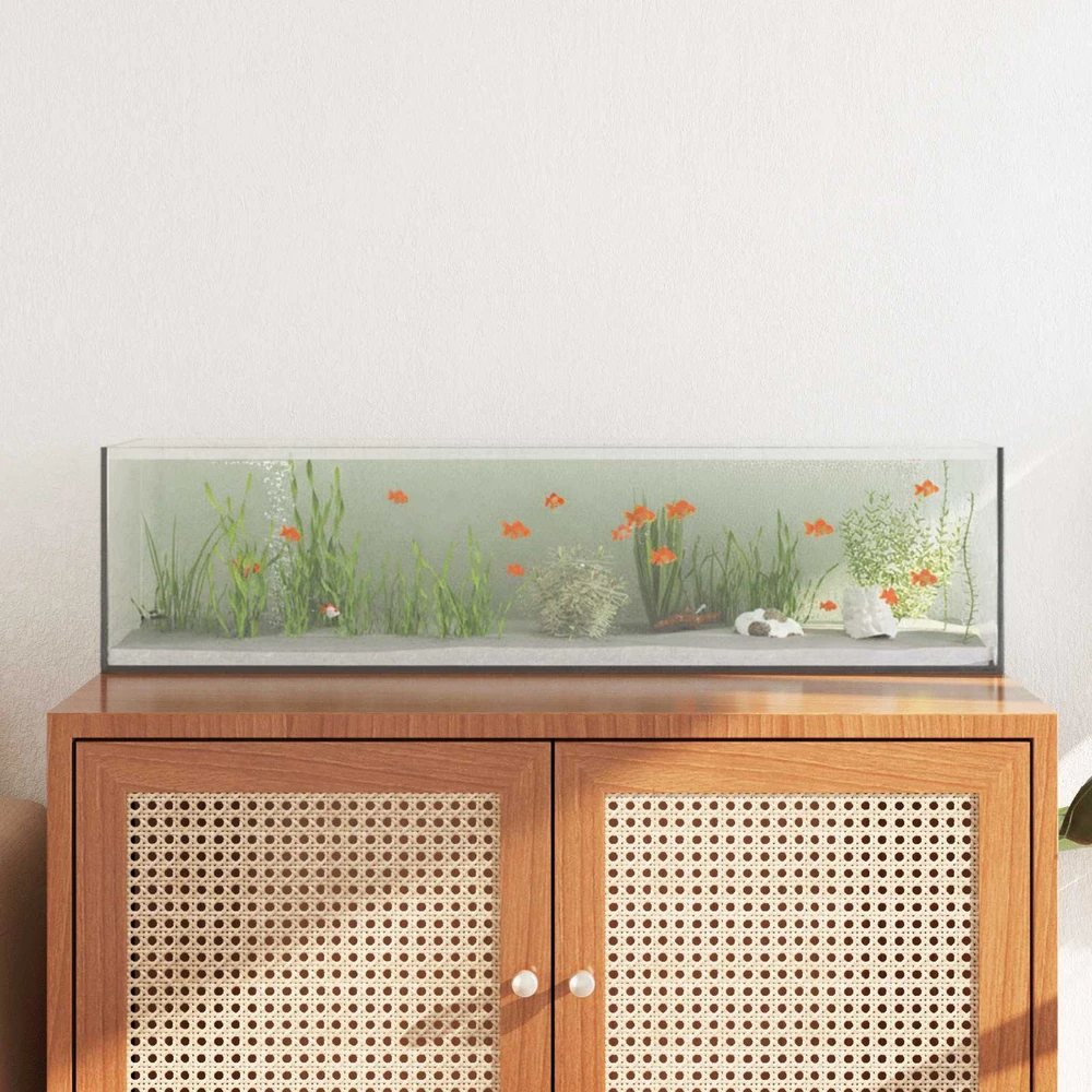Akvariumas su saugykla Skaidrus 80 x 20 x 20 cm Stiklas