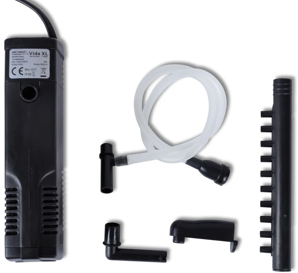 Akvariumo Filtras su Aktyvuota Anglimi, 300 l/h