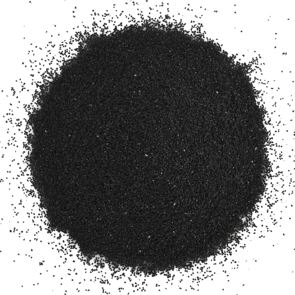 Akvariumo smėlis, juodos spalvos, 10kg, 0,2–2mm