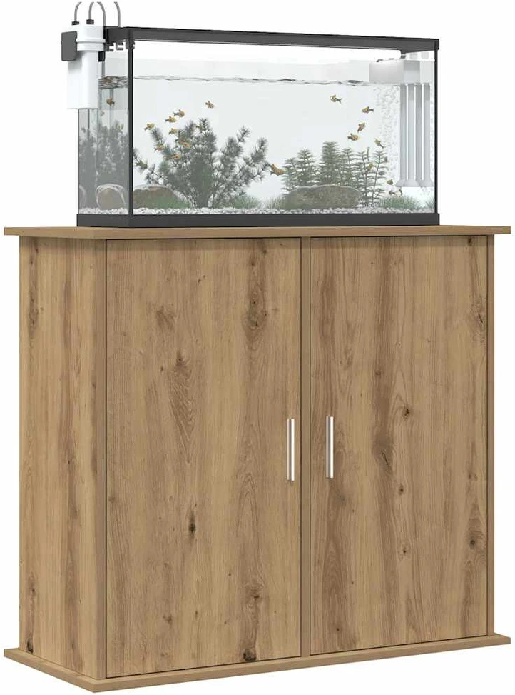 Akvariumo stovas, ąžuolo spalvos, 81x36x73cm, inžinerinė mediena