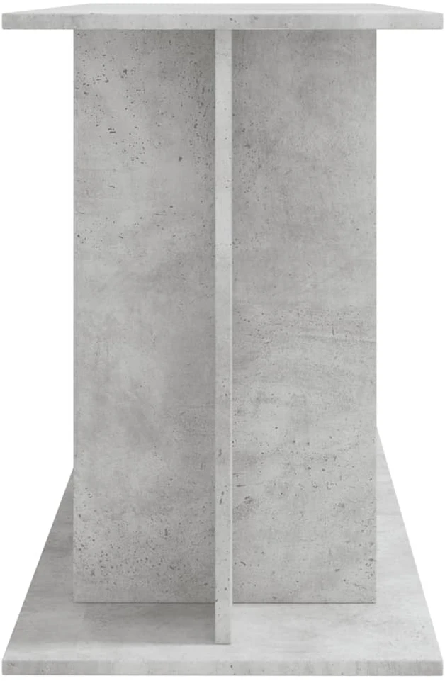 Akvariumo stovas, betono pilkas, 120x40x60cm, apdirbta mediena