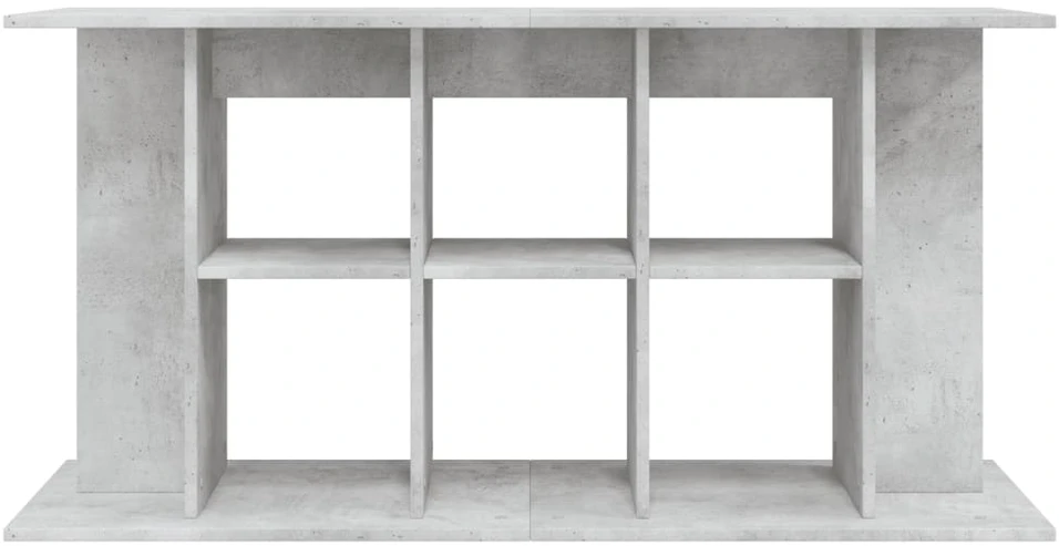 Akvariumo stovas, betono pilkas, 120x40x60cm, apdirbta mediena
