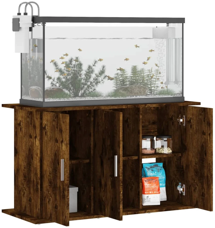 Akvariumo stovas, dūminio ąžuolo, 101x41x58cm, apdirbta mediena