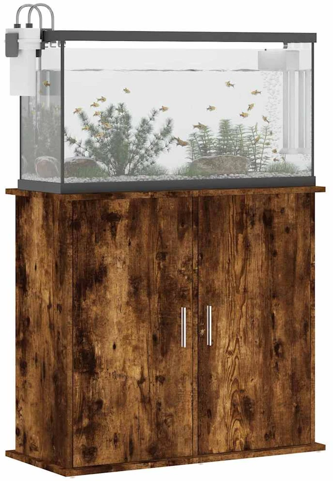 Akvariumo stovas, dūminio ąžuolo, 81x36x73cm, apdirbta mediena