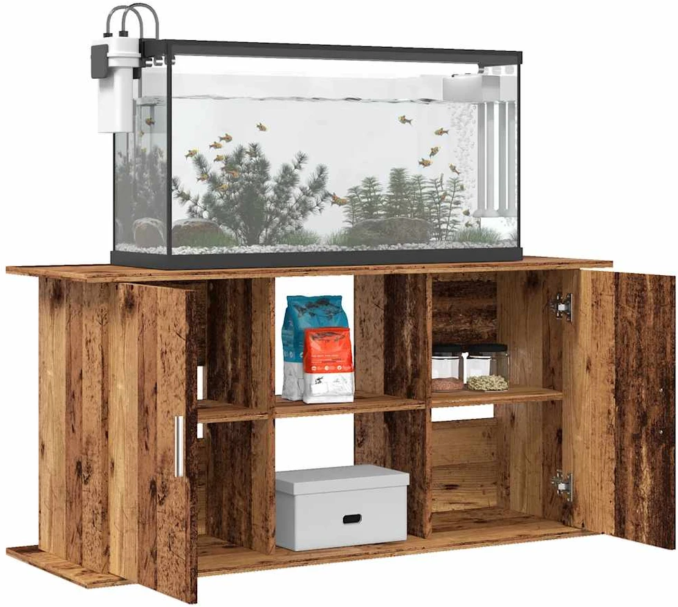 Akvariumo stovas, medienos, 121x41x58cm, apdirbta mediena