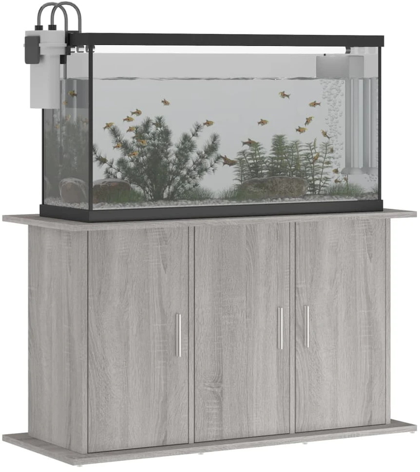 Akvariumo stovas, pilkas ąžuolo, 101x41x58cm, apdirbta mediena