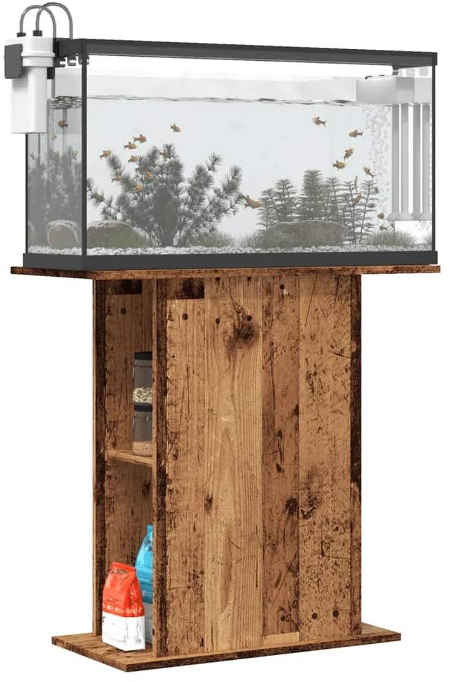 Akvariumo stovas, senos medienos, 36x75x72,5 cm, inžinerinė mediena