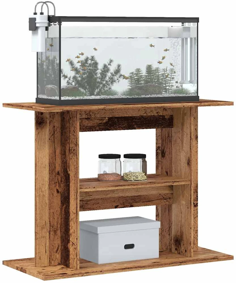 Akvariumo stovas, medienos, 80x35x60cm, apdirbta mediena