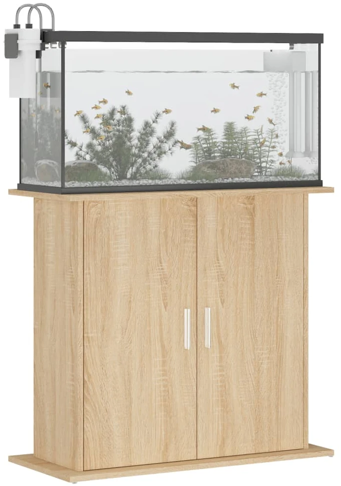 Akvariumo stovas, sonoma ąžuolo, 81x36x73cm, apdirbta mediena