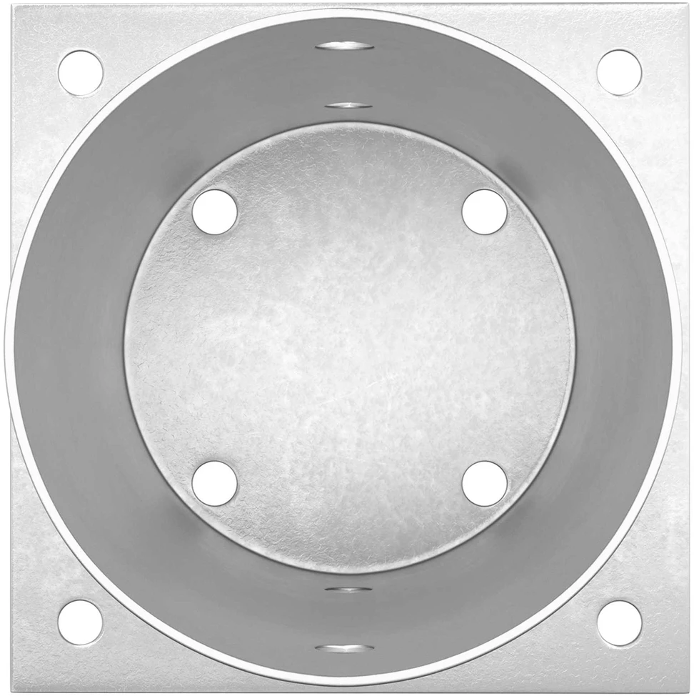 Apvalus žemės inkaras 4 vnt. Sidabrinė 15 x 15 x 15 cm Metalas
