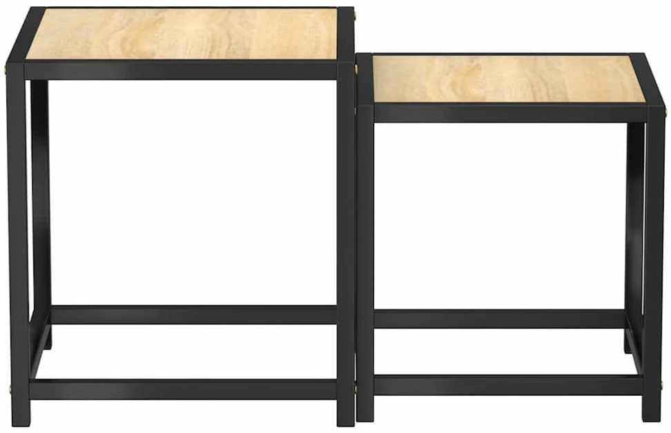 Arbatos staliukai, 2vnt., sonoma ąžuolo spalvos, MDF