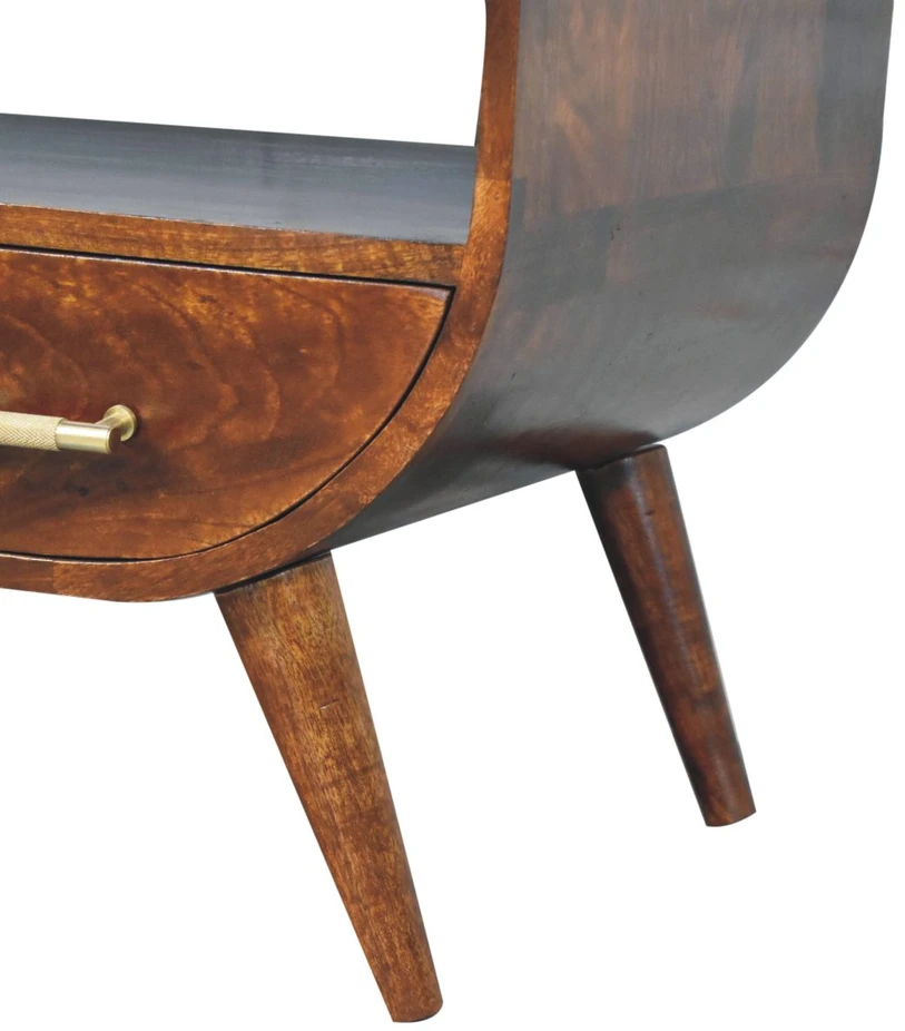 Artisan Furniture Agra mango medienos kavos staliukas, kaštono atspalvio