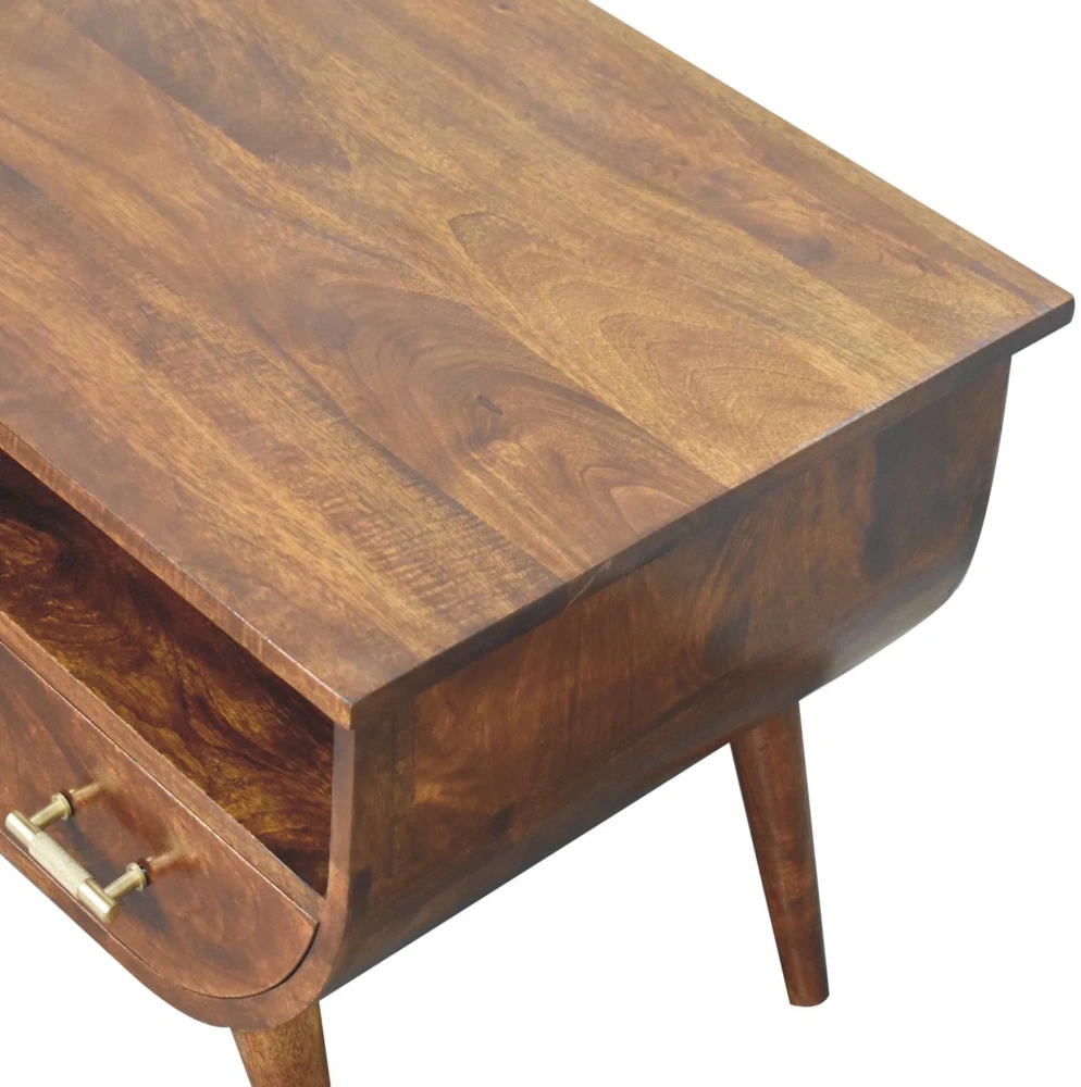 Artisan Furniture Agra mango medienos kavos staliukas, kaštono atspalvio