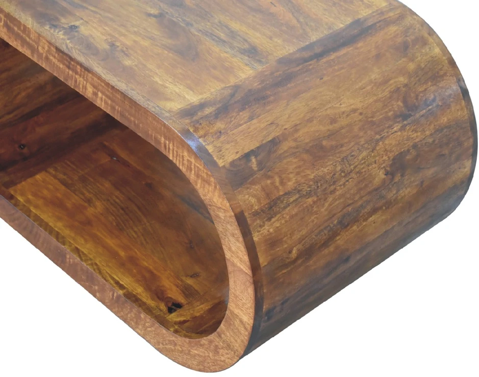 Artisan Furniture Amaya mango medienos kavos staliukas, kaštono atspalvio
