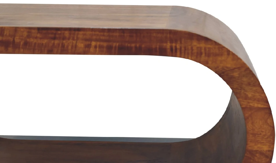 Artisan Furniture Amaya mango medienos kavos staliukas, kaštono atspalvio