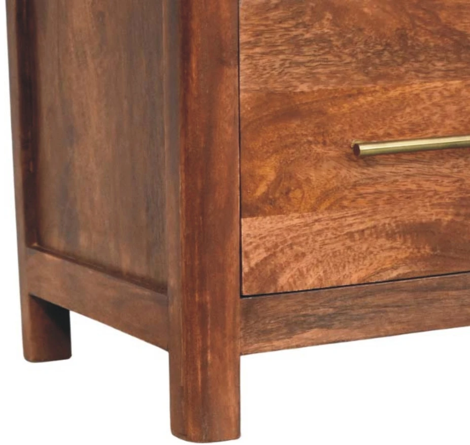 Artisan Furniture Arc-Line mango medienos naktinis staliukas