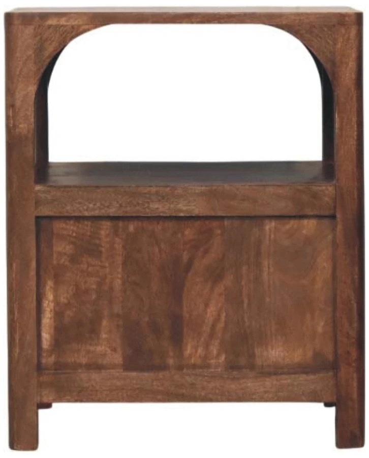 Artisan Furniture Arc-Line mango medienos naktinis staliukas