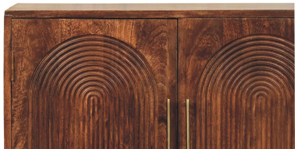 Artisan Furniture Arco komoda su griovelių rašto fasadais