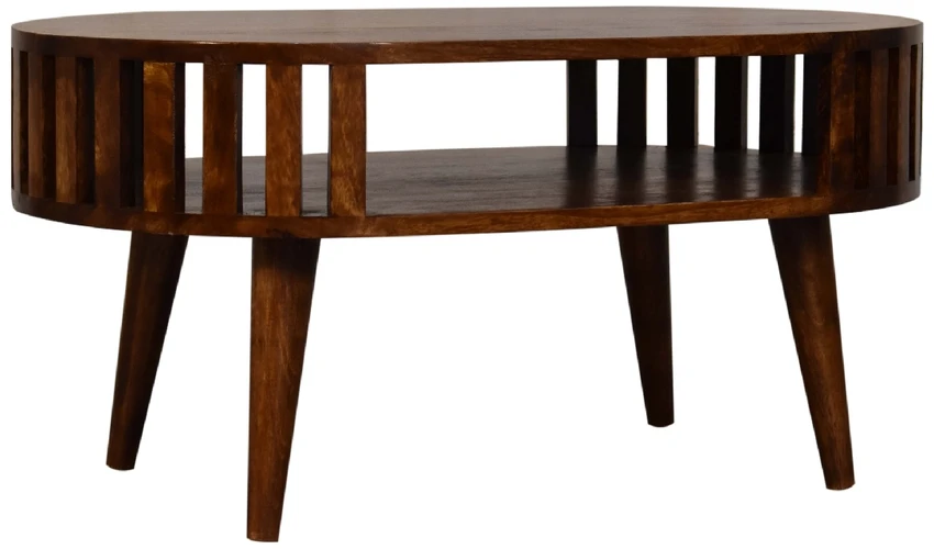Artisan Furniture Ariella mango medienos kavos staliukas, kaštono atspalvio