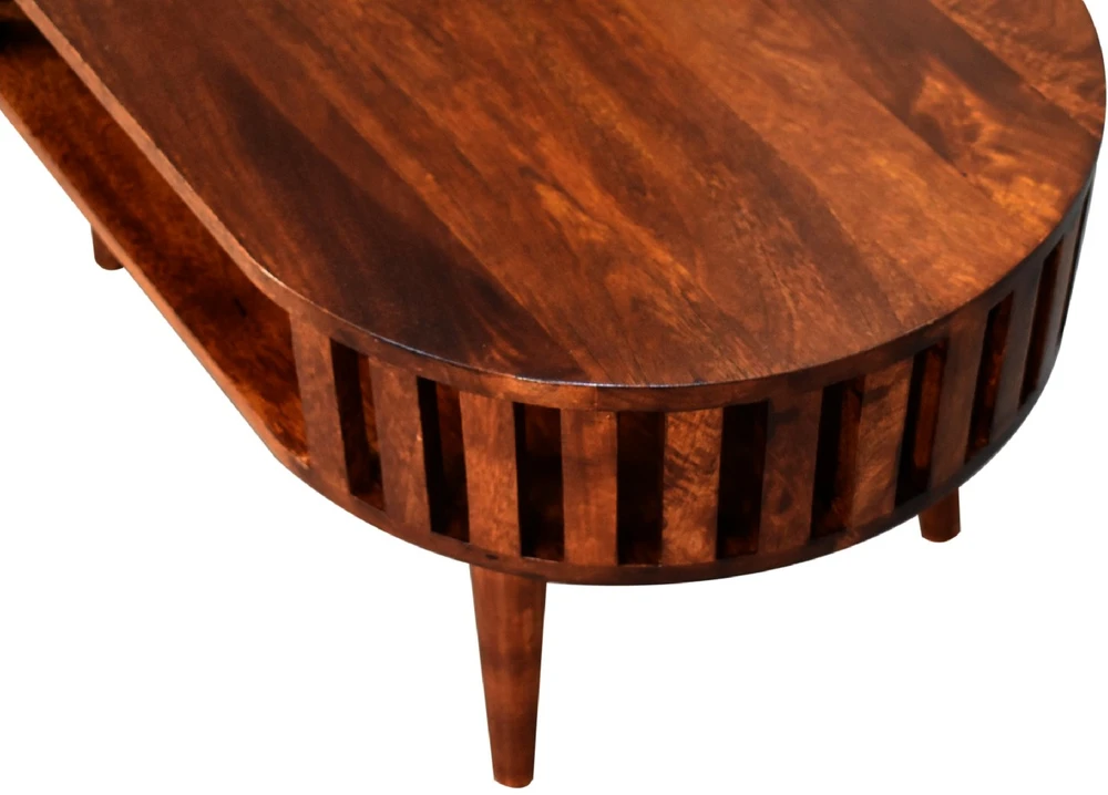 Artisan Furniture Ariella mango medienos kavos staliukas, kaštono atspalvio