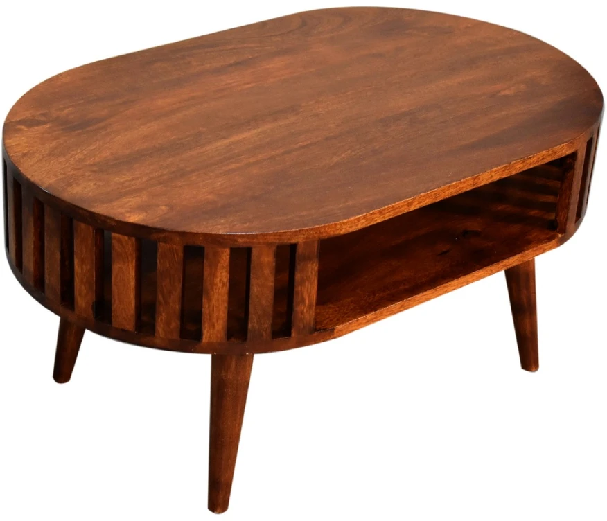 Artisan Furniture Ariella mango medienos kavos staliukas, kaštono atspalvio