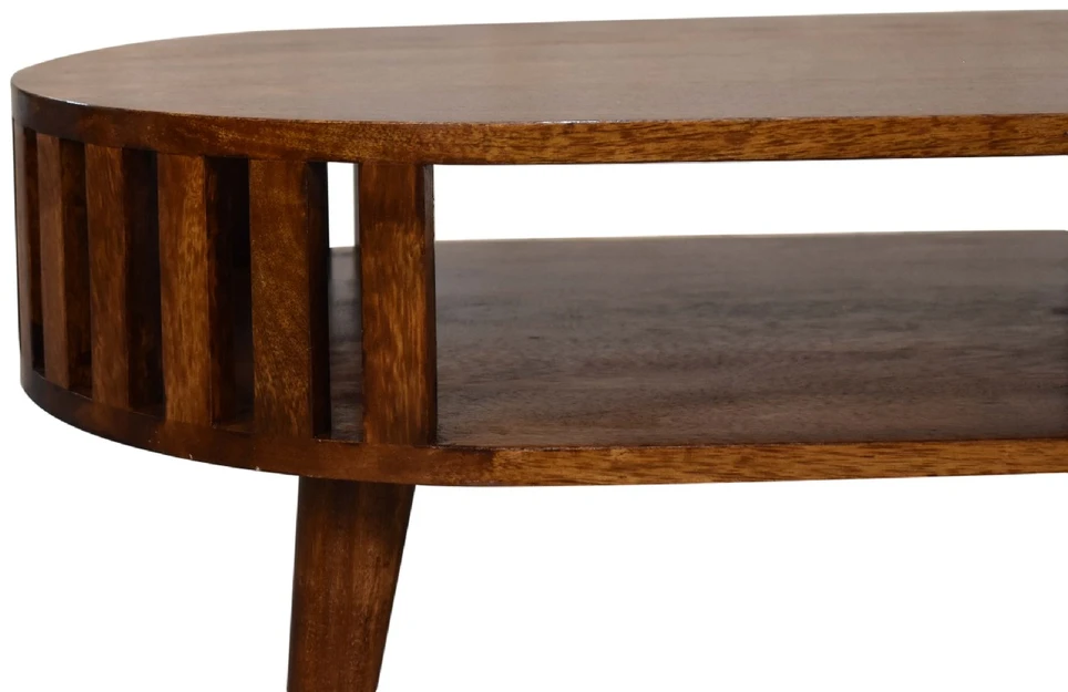 Artisan Furniture Ariella mango medienos kavos staliukas, kaštono atspalvio