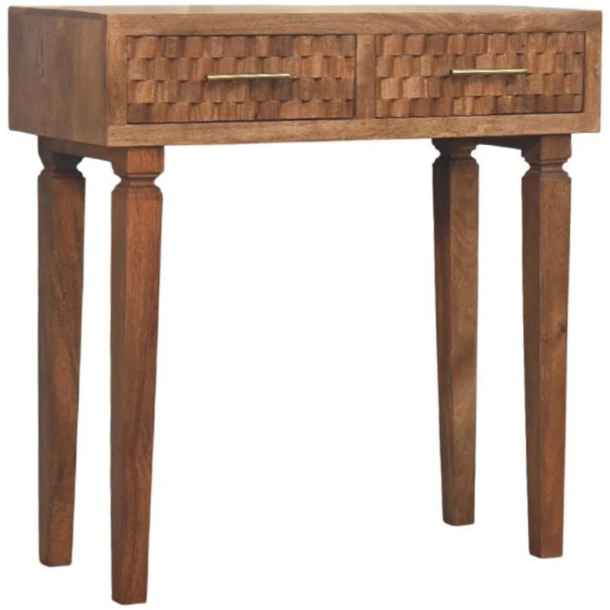 Artisan Furniture Arno mango medienos konsolinis staliukas, tikmedžio atspalvio