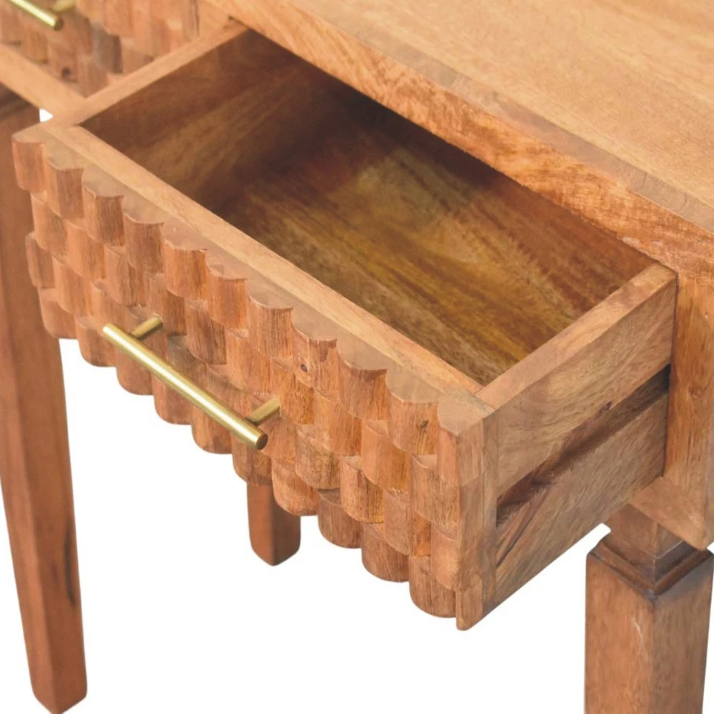 Artisan Furniture Arno mango medienos konsolinis staliukas, tikmedžio atspalvio