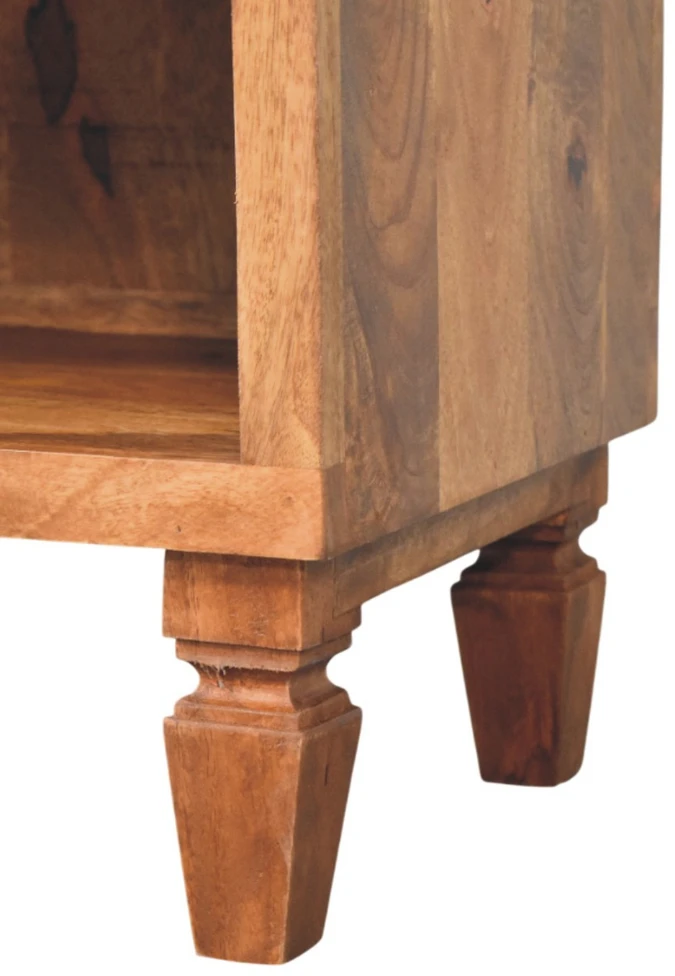 Artisan Furniture Arno Shoe Storage mango medienos batų spintelė, tikmedžio atspalvio