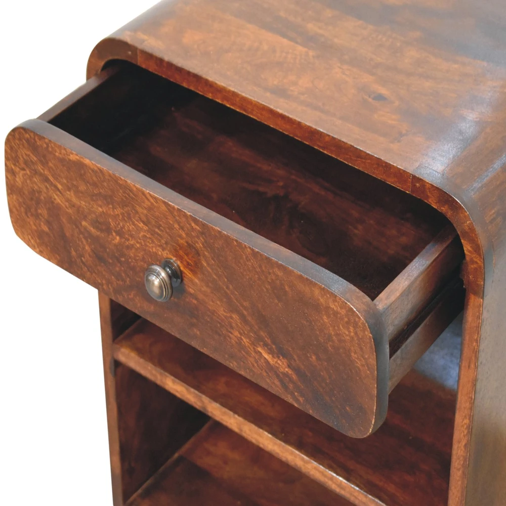 Artisan Furniture Aspen atviras mango medienos naktinis staliukas