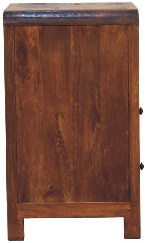 Artisan Furniture Aspen mango medienos naktinis staliukas, kaštono atspalvio