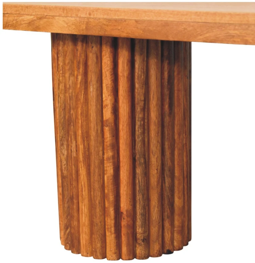 Artisan Furniture Astoria su reljefiniu fasadu mango medienos suoliukas