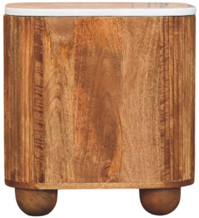Artisan Furniture Aurora Marble naktinis staliukas su marmuro detale