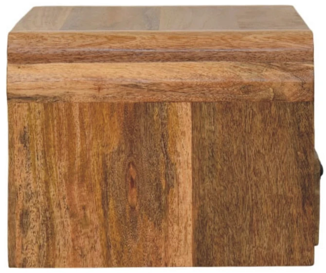 Artisan Furniture Avora prie sienos montuojamas mango medienos naktinis staliukas