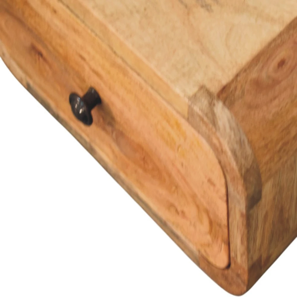 Artisan Furniture Ąžuolo atspalvio mini naktinis staliukas su 1 stalčiumi, 30 cm