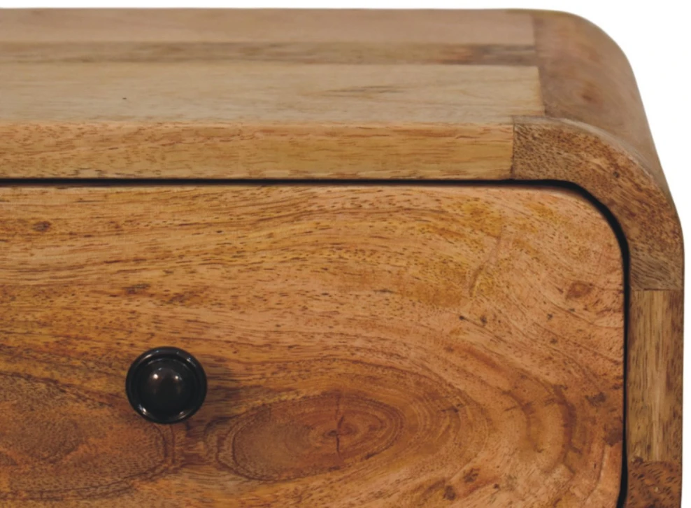 Artisan Furniture Ąžuolo atspalvio mini naktinis staliukas su 1 stalčiumi, 30 cm