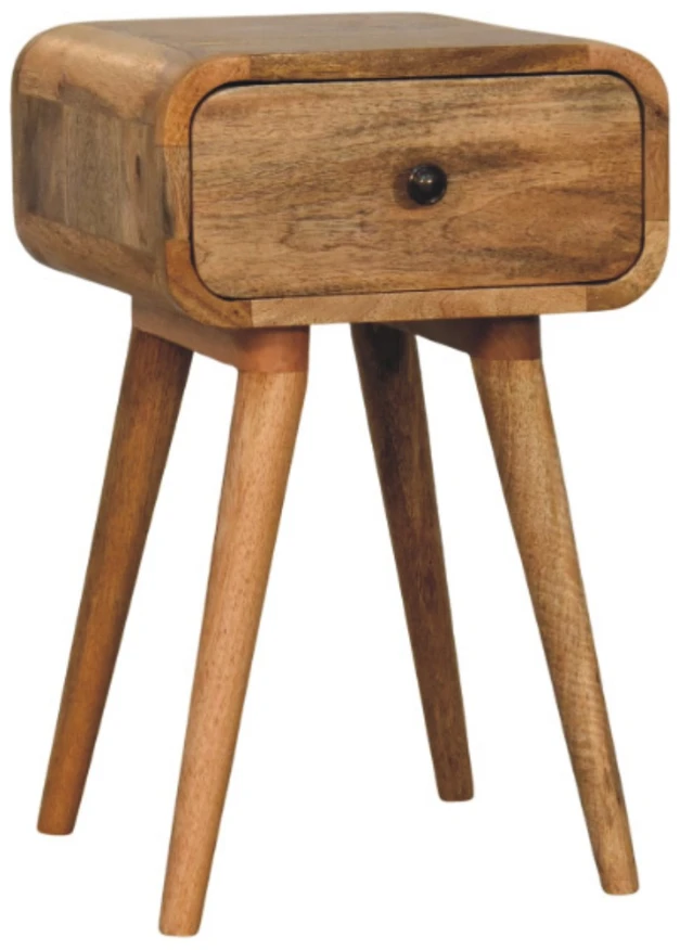 Artisan Furniture Ąžuolo atspalvio mini naktinis staliukas su 1 stalčiumi, 30 cm
