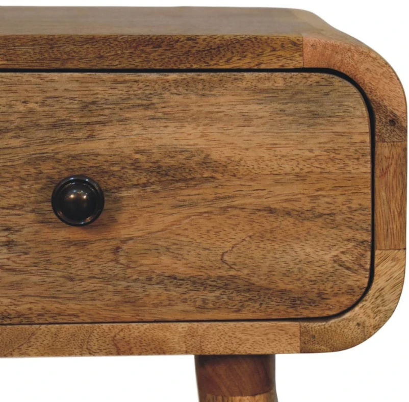 Artisan Furniture Ąžuolo atspalvio mini naktinis staliukas su 1 stalčiumi, 30 cm
