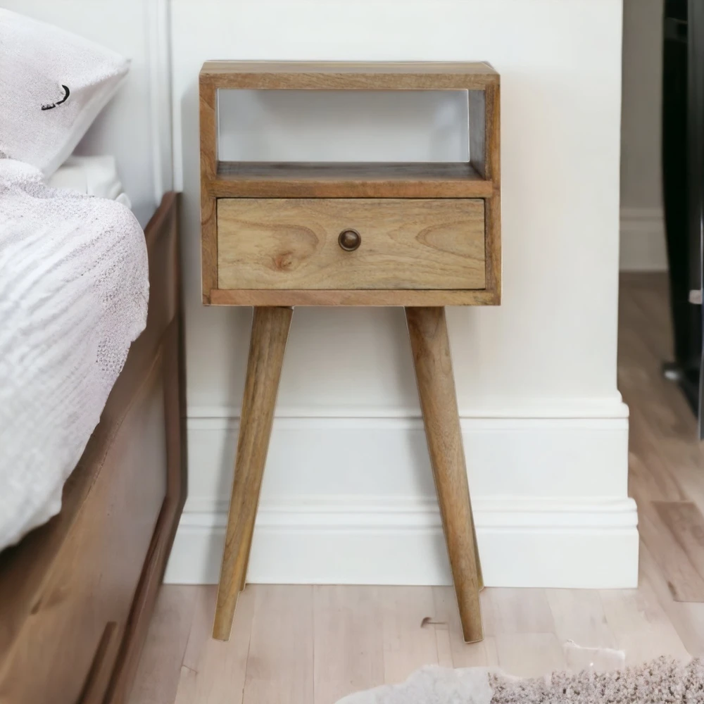 Artisan Furniture Ąžuolo atspalvio mini naktinis staliukas, 30 cm
