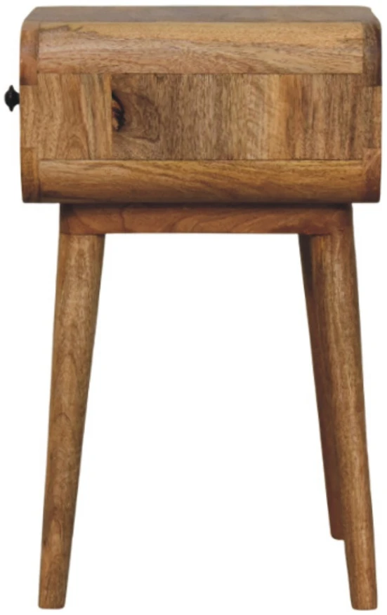 Artisan Furniture Ąžuolo atspalvio mini naktinis staliukas su 1 stalčiumi, 30 cm