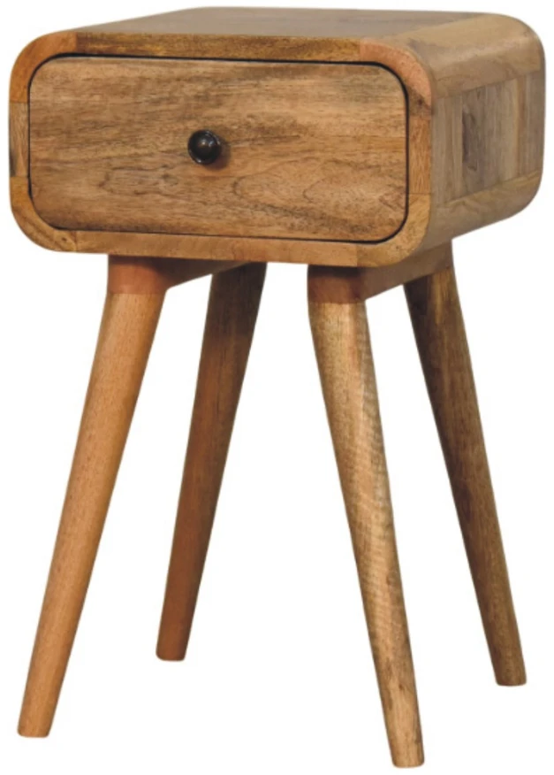 Artisan Furniture Ąžuolo atspalvio mini naktinis staliukas su 1 stalčiumi, 30 cm