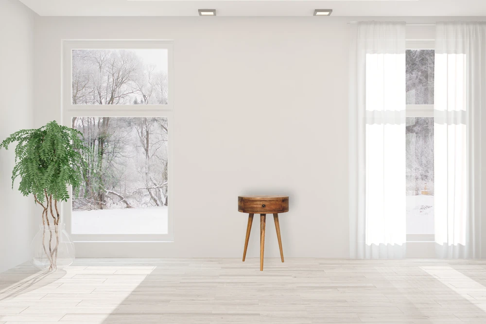 Artisan Furniture Ąžuolo atspalvio mini naktinis staliukas, 40 cm