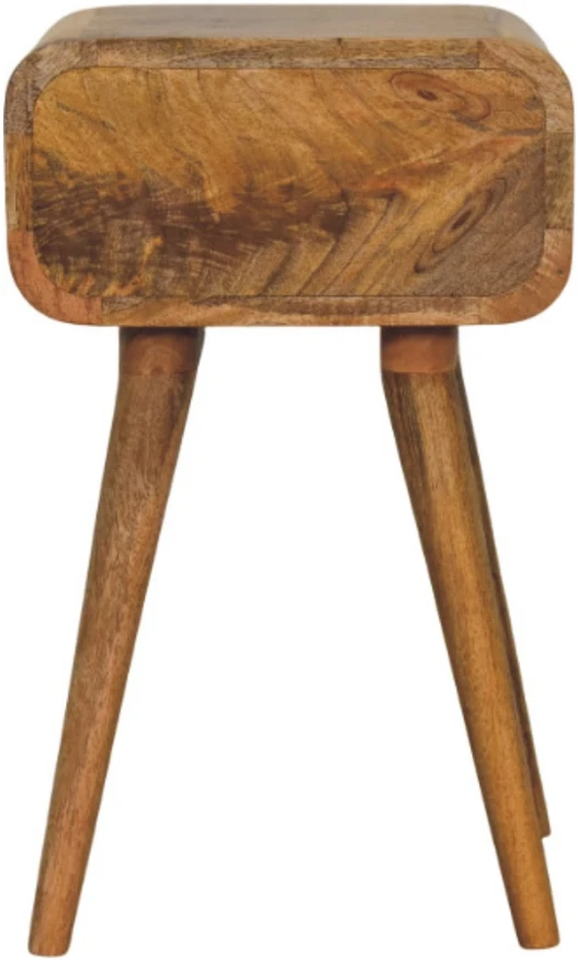 Artisan Furniture Ąžuolo atspalvio mini naktinis staliukas su 1 stalčiumi, 30 cm