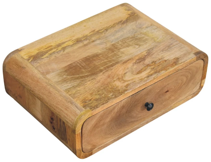 Artisan Furniture Ąžuolo atspalvio naktinis staliukas su 1 stalčiumi, 45 cm