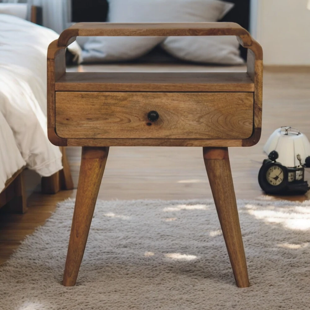 Artisan Furniture Ąžuolo atspalvio naktinis staliukas, 45 cm
