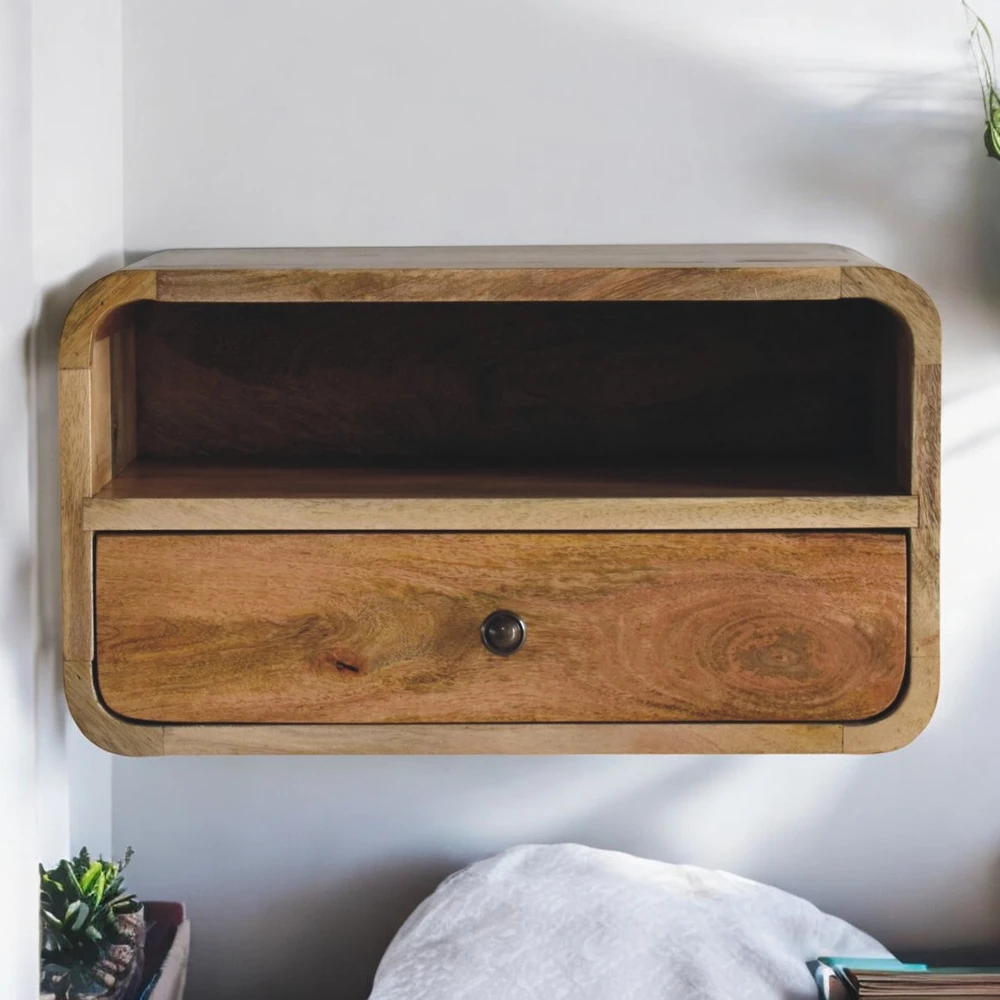 Artisan Furniture Ąžuolo atspalvio naktinis staliukas, 45 cm